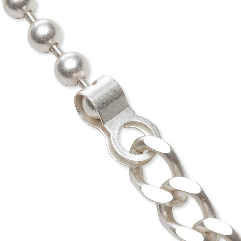 New Multichain Necklace - Silver/Orange