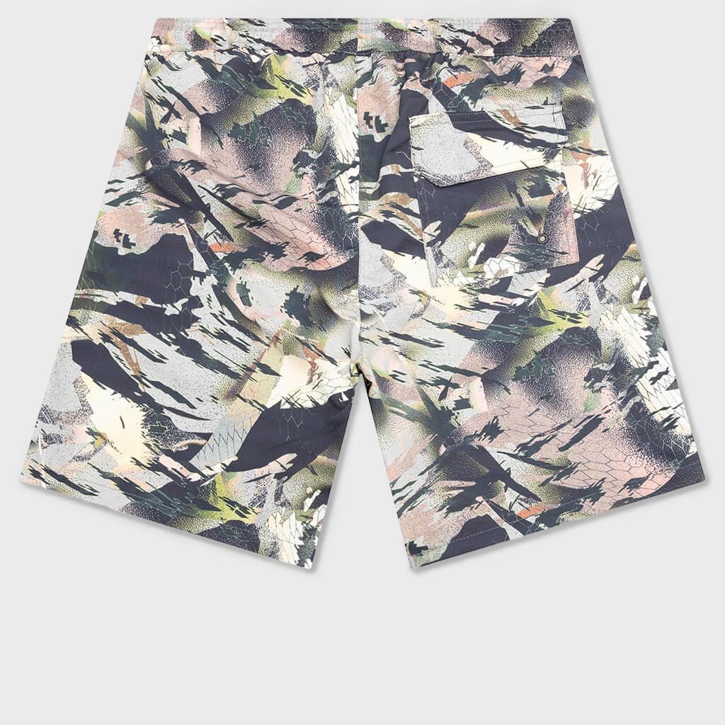 Nylon Swimshorts - Camouflage Green