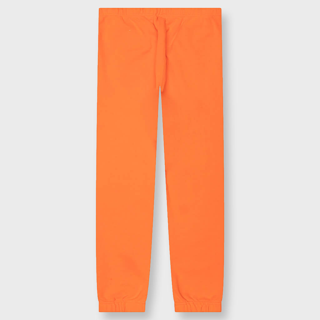 Plain Sweatpants CTNMB Vertic - Orange/White