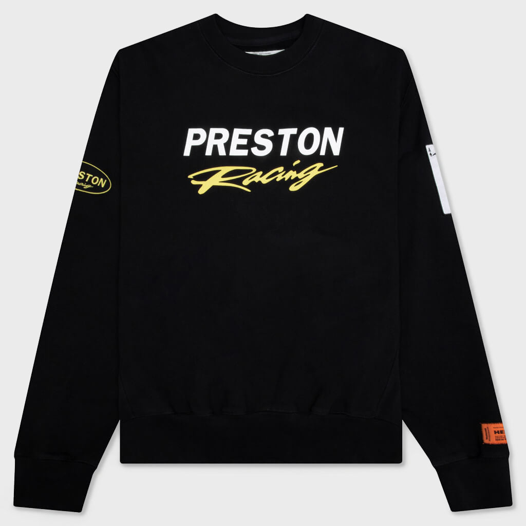 Preston Racing Crewneck - Black/White