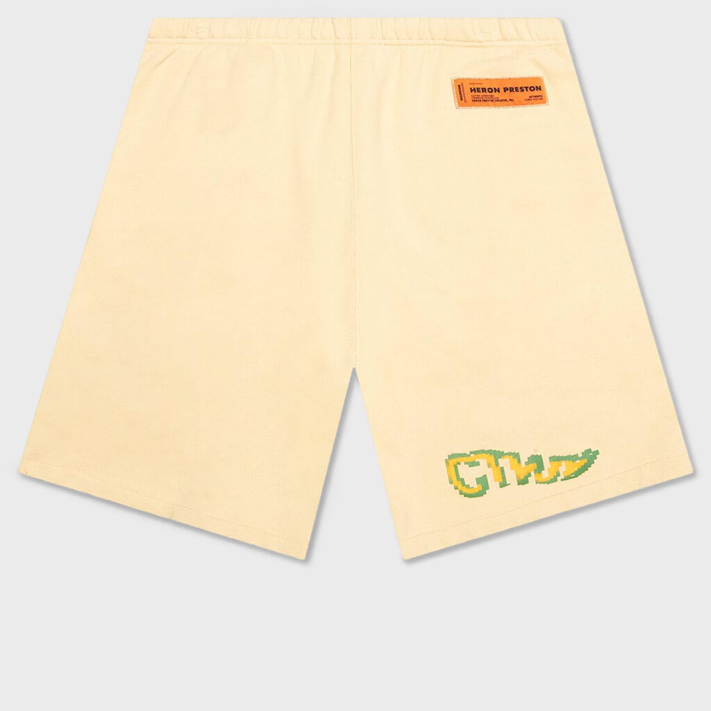 Sweatshorts CTNMB Pixel Warp - Beige/Green