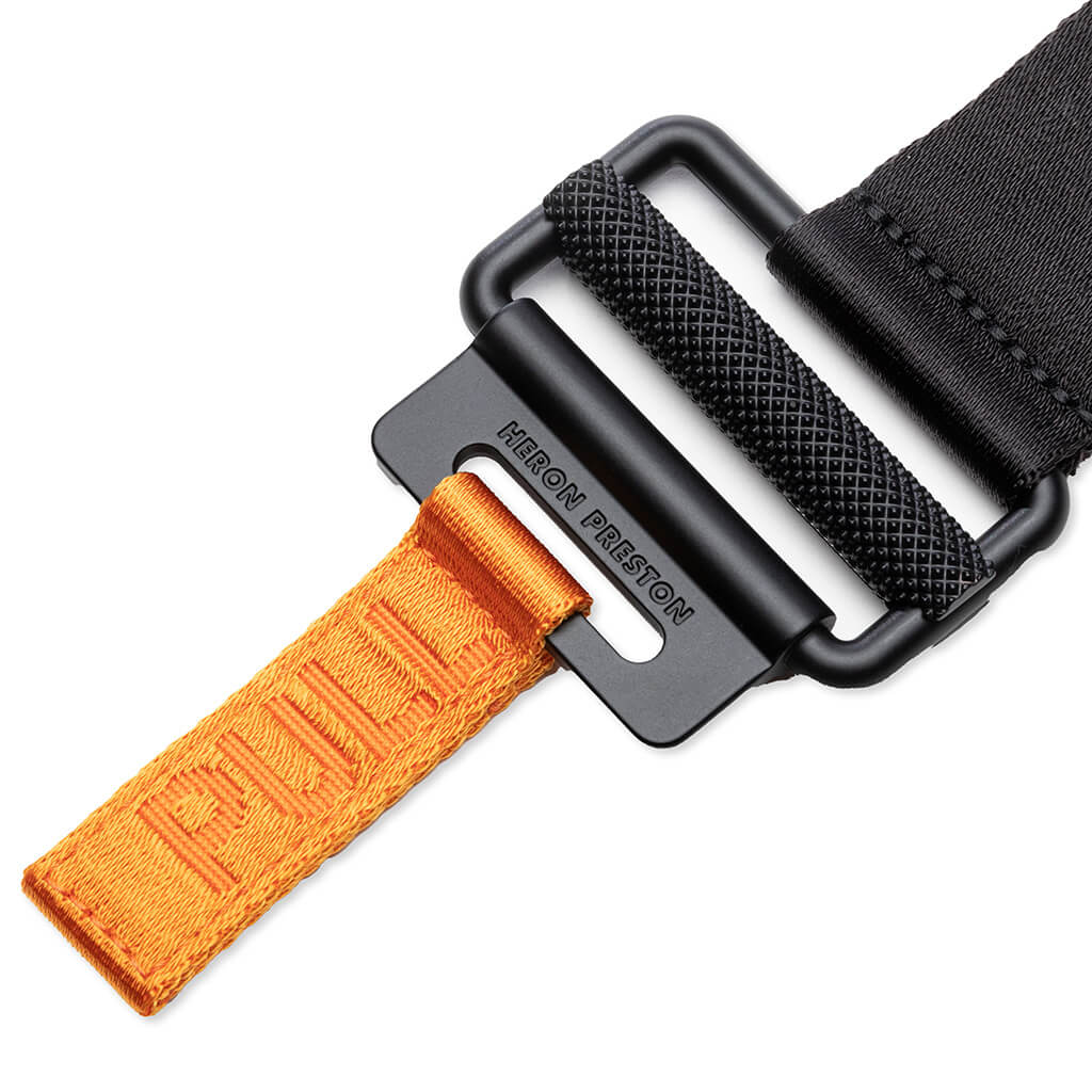 Tape Belt 4CM Classic Buckle - Black/Black