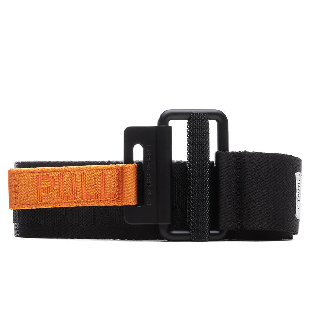 Tape Belt 4CM Classic Buckle - Black/Black