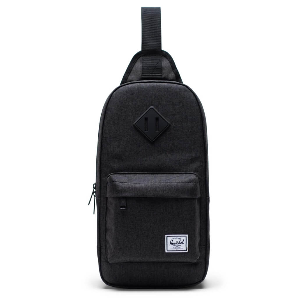 Heritage Shoulder Bag - Black Crosshatch
