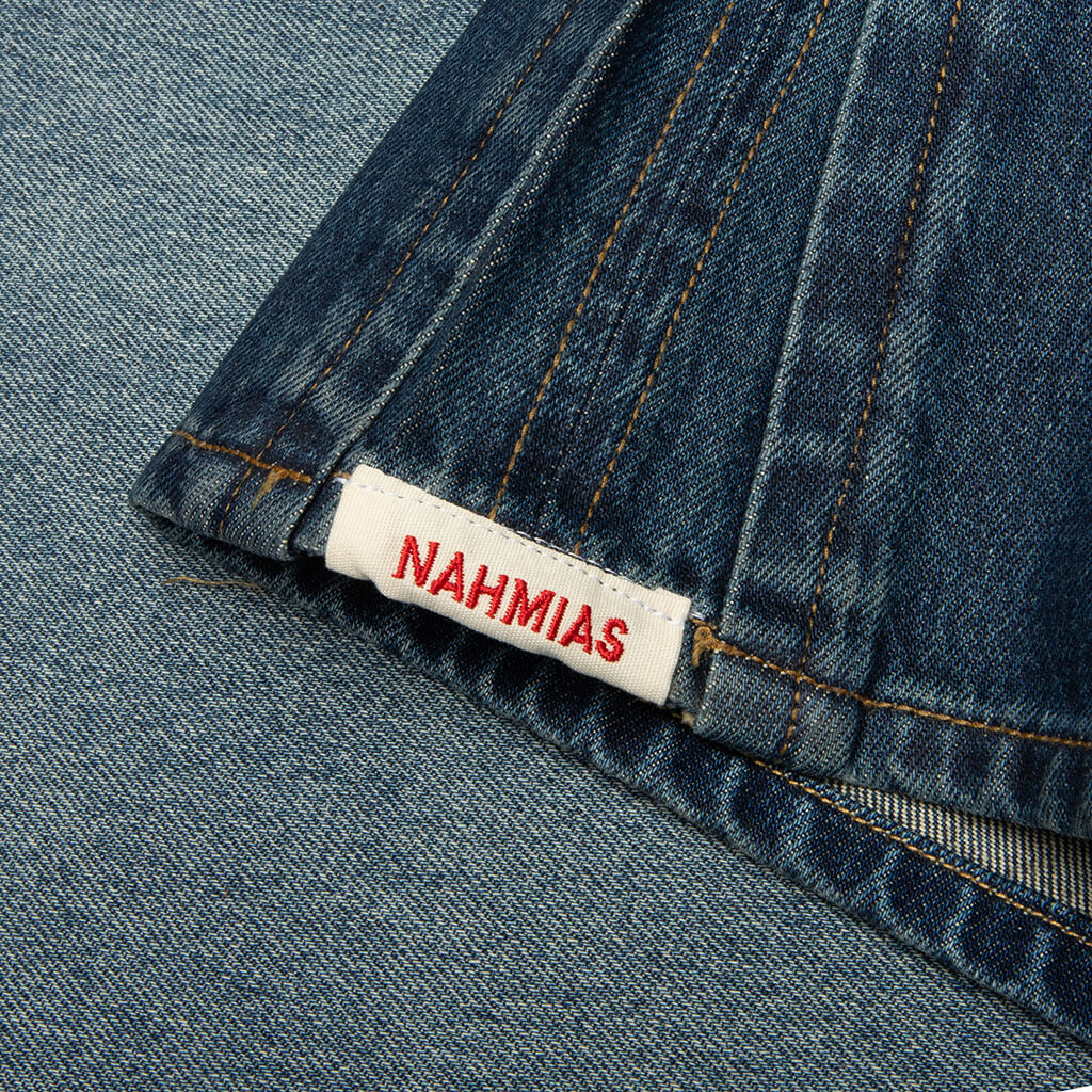 High Tide Split Seam Straight Leg Jean - Medium Indigo Wash
