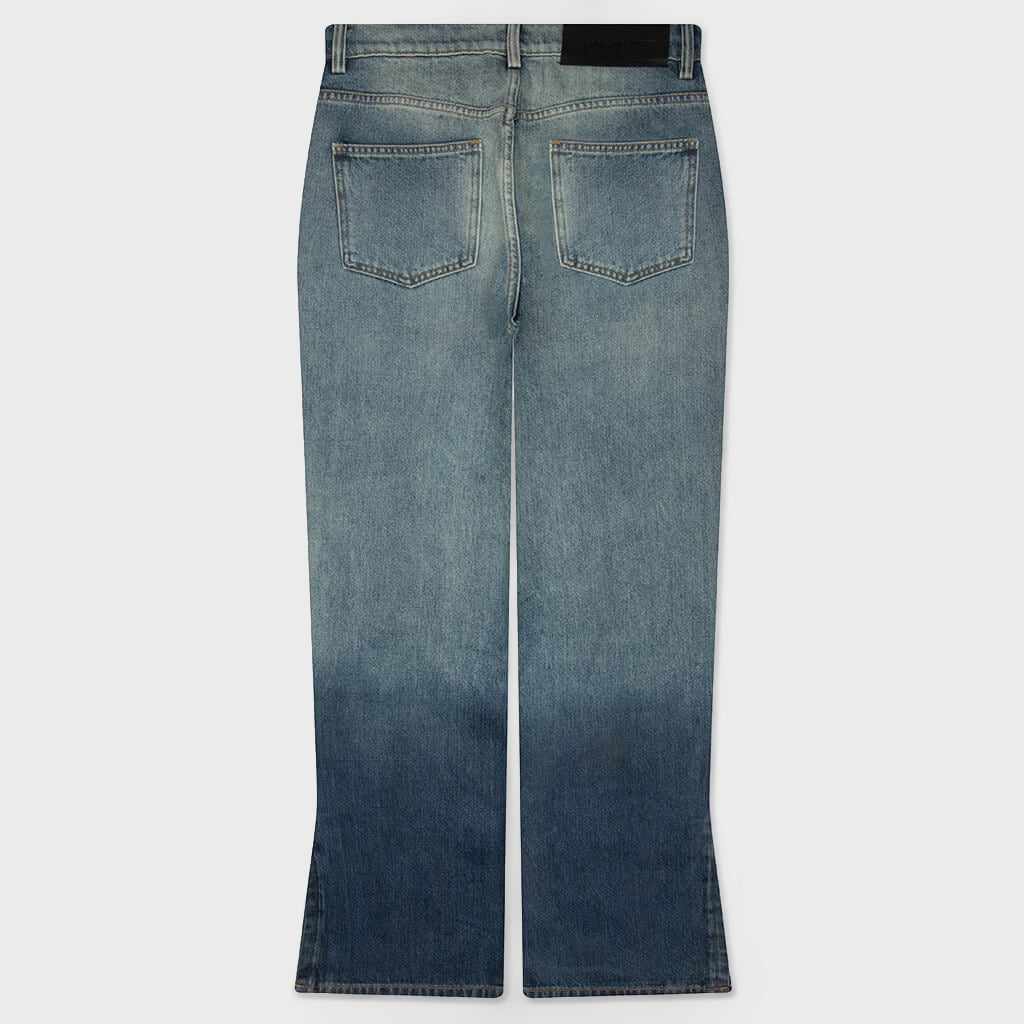 High Tide Split Seam Straight Leg Jean - Medium Indigo Wash
