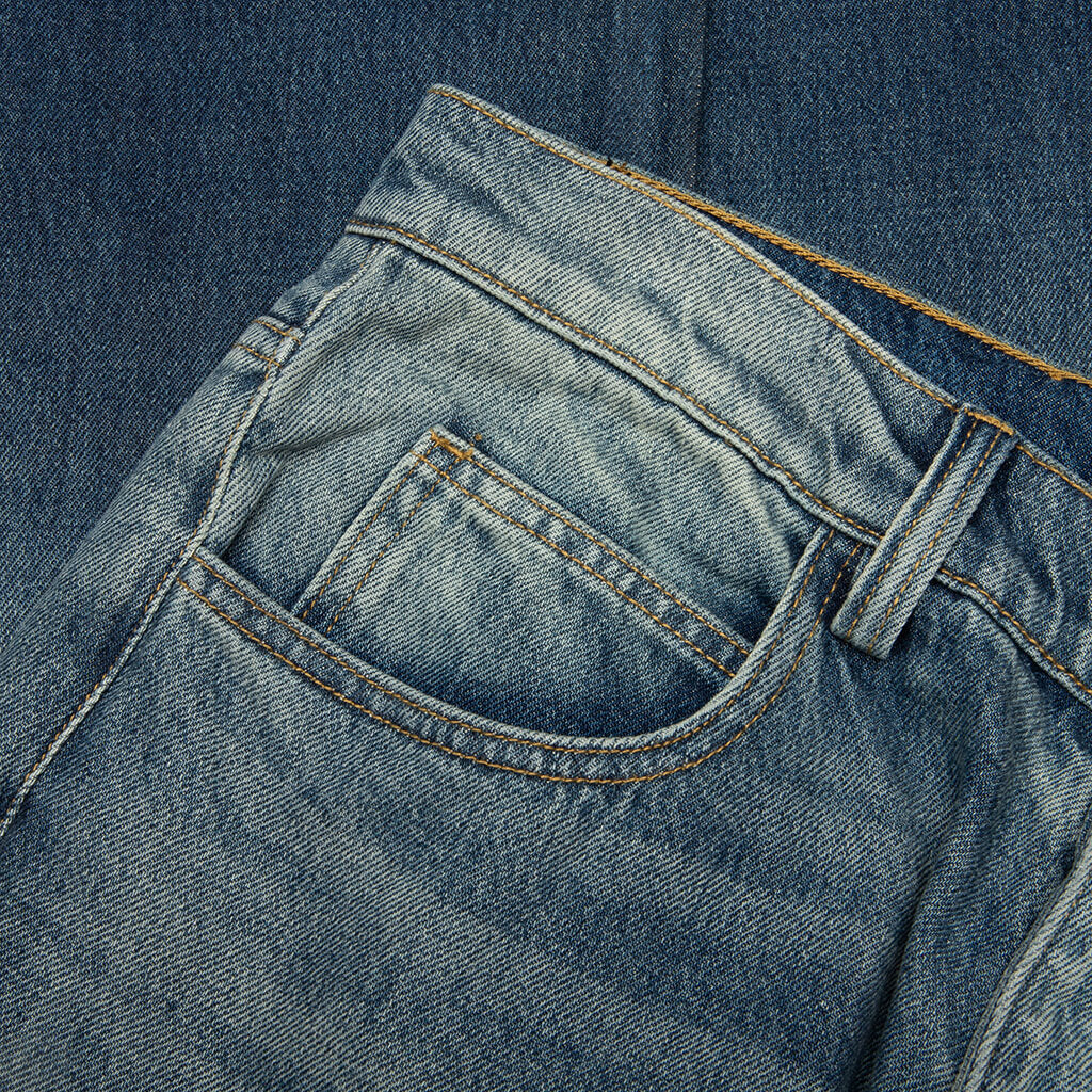 High Tide Split Seam Straight Leg Jean - Medium Indigo Wash