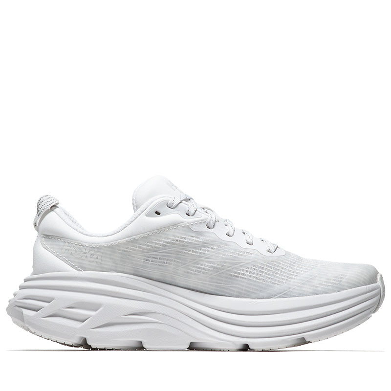 Hoka U Bondi 8 TS Caged - White/Cosmic Grey