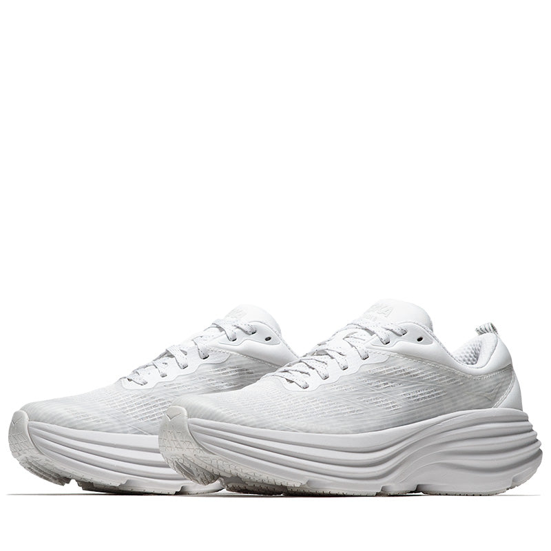 Hoka U Bondi 8 TS Caged - White/Cosmic Grey