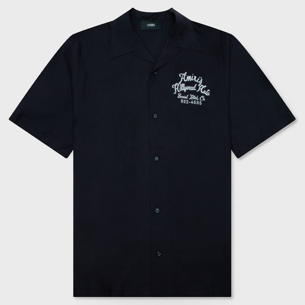 Hollywood Auto Bowling Shirt - Black