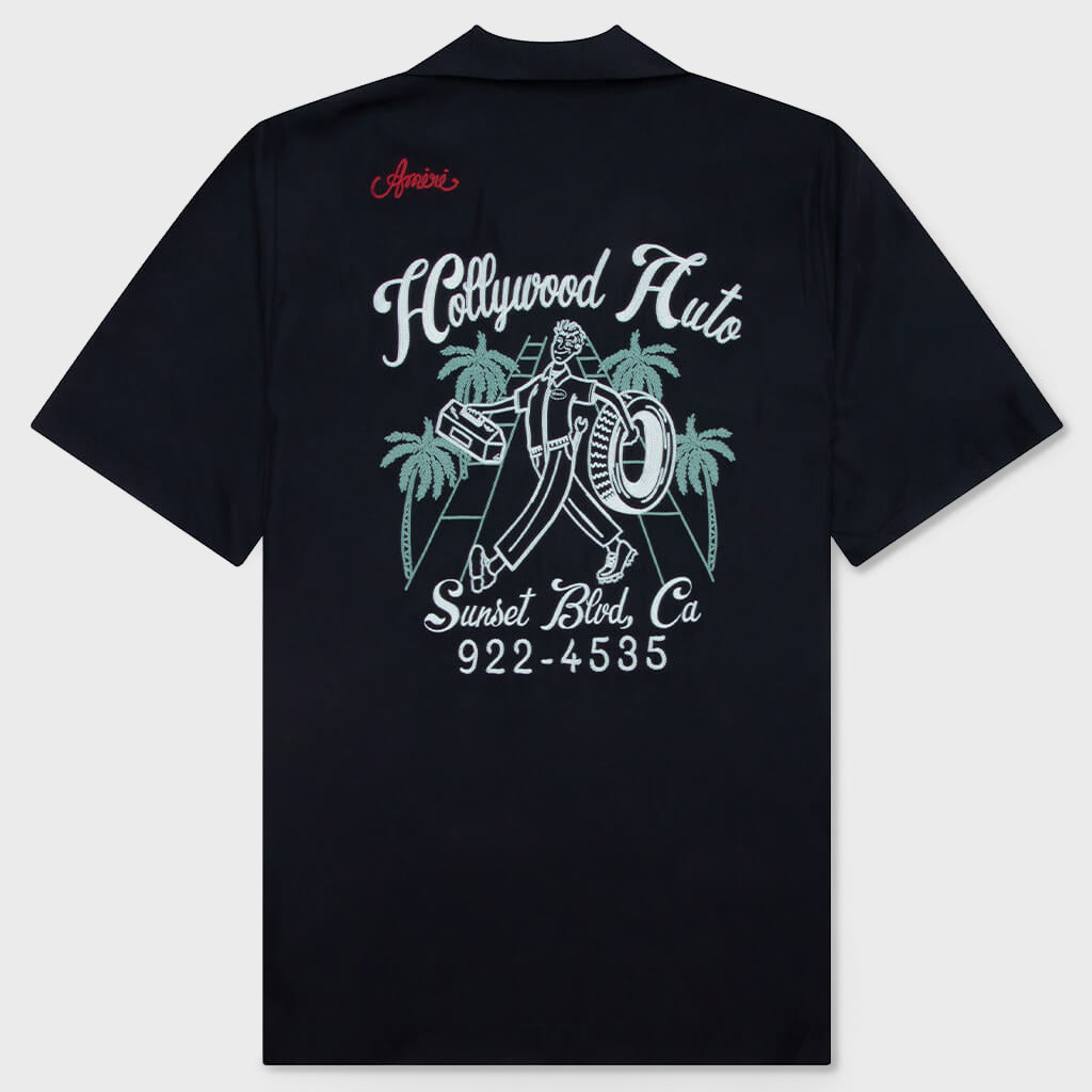 Hollywood Auto Bowling Shirt - Black