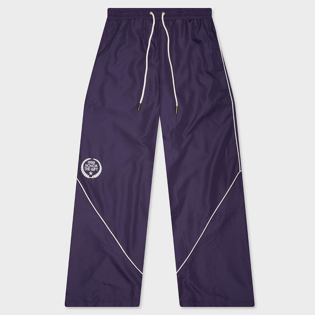 Honeycomb Ripstop Track Pant - Purple