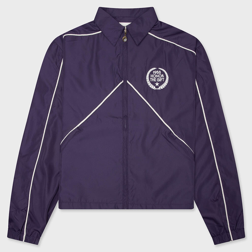 Honeycomb Track Jacket - Purple