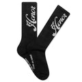 Honor Script Ribbed Sock - Black