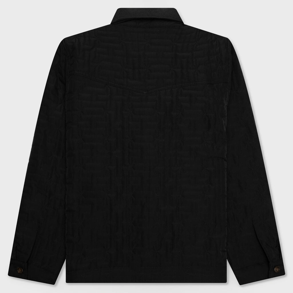 H Quilted Jacket - Black
