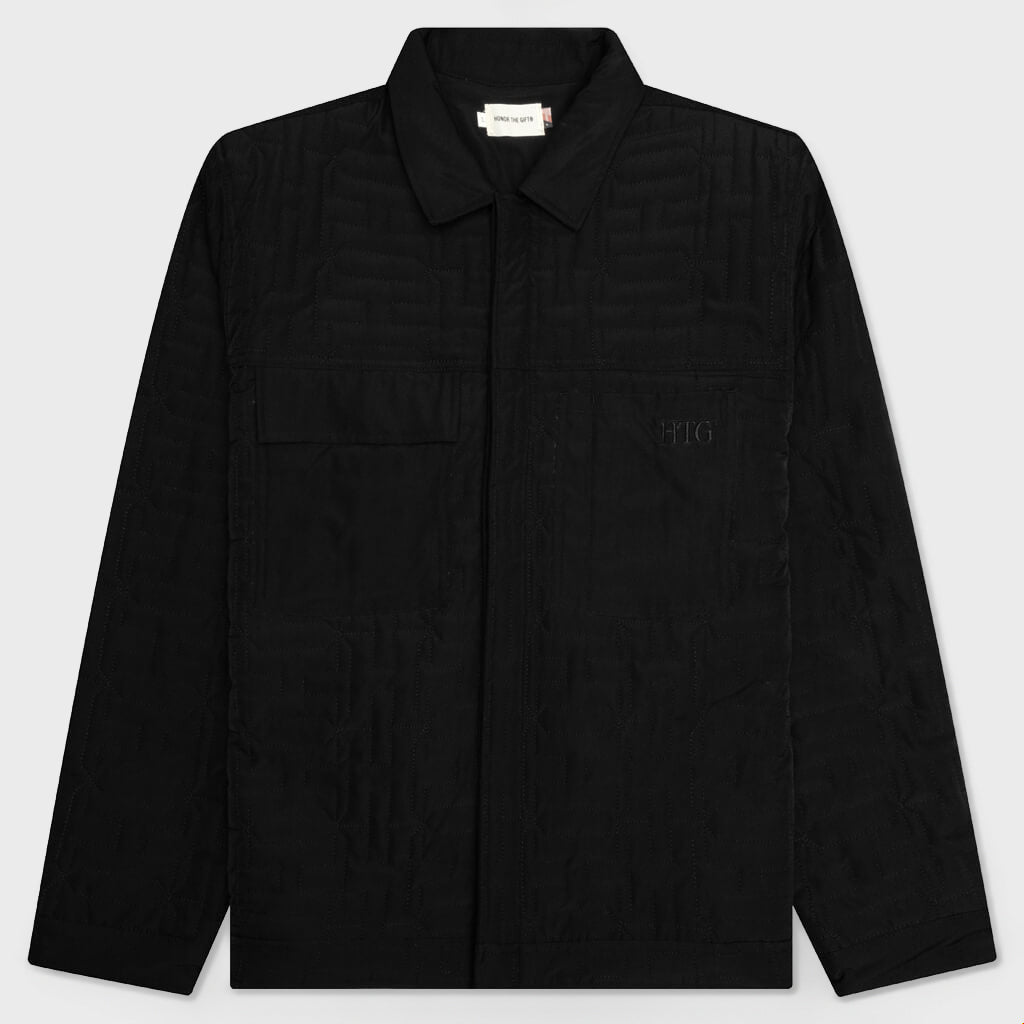 H Quilted Jacket - Black