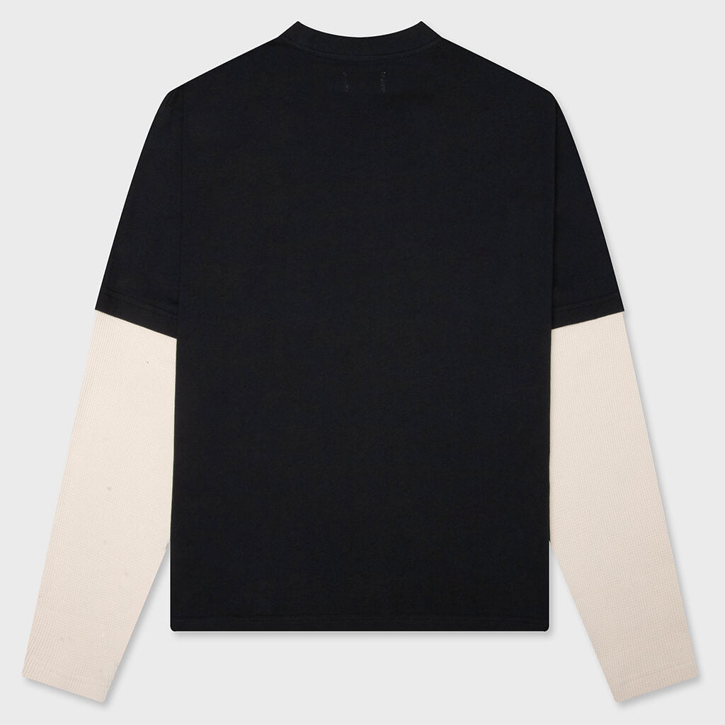 Honor Double Sleeve Tee - Black