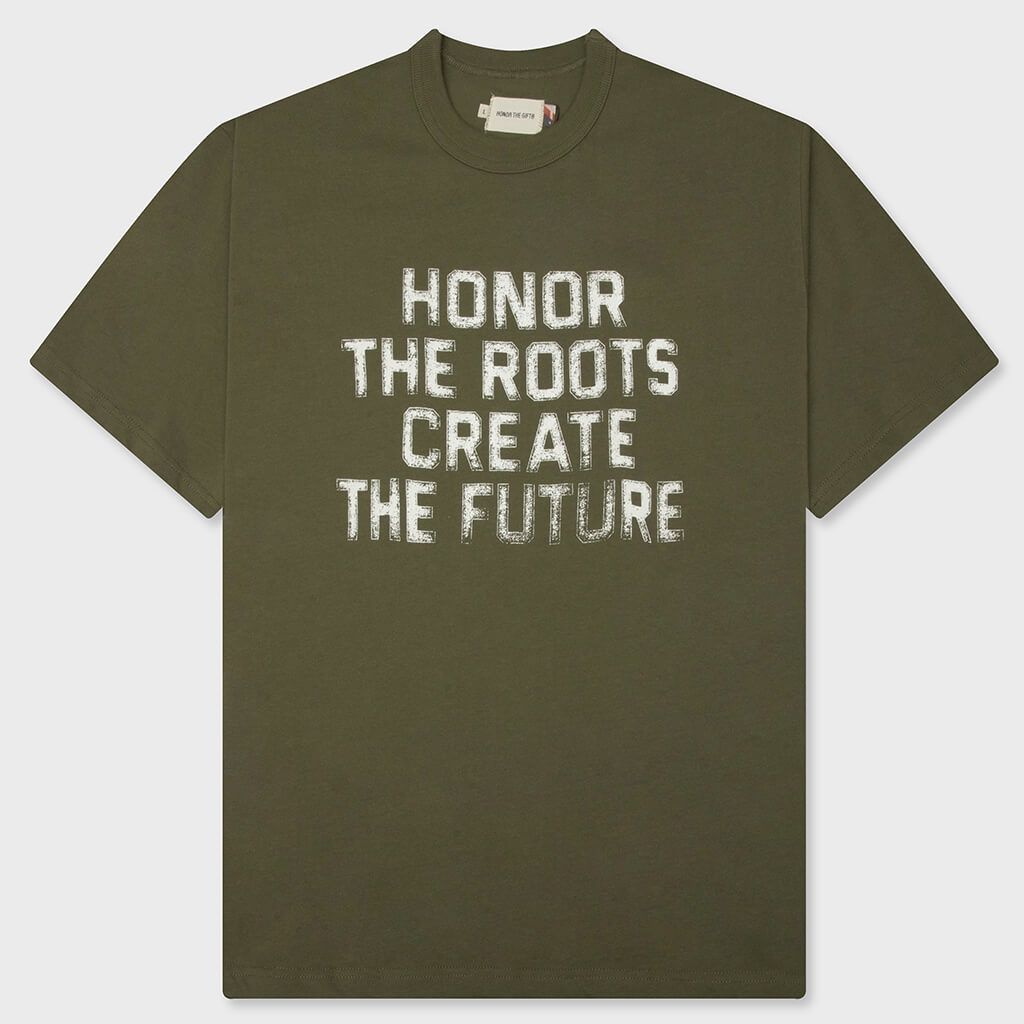 Honor The Roots Tee - Olive