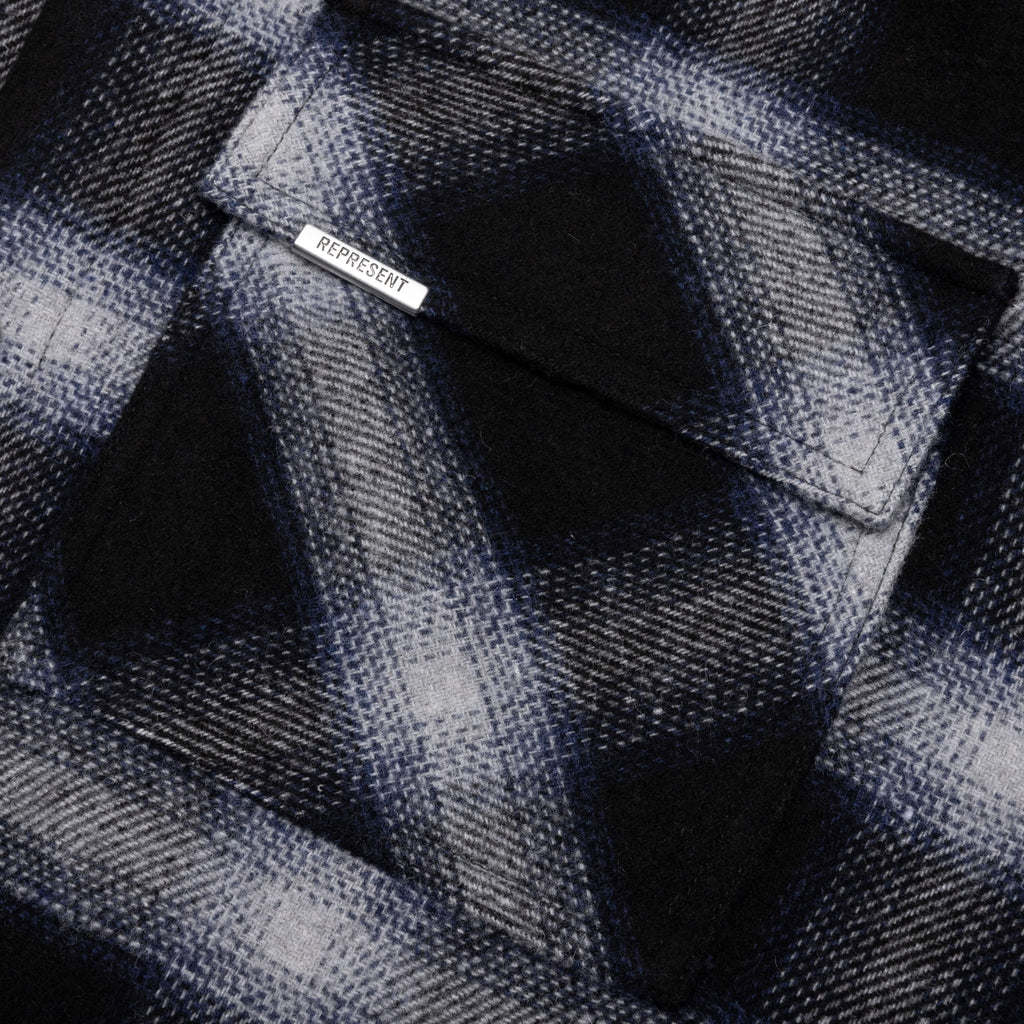 Hooded Over Shirt - Midnight Navy