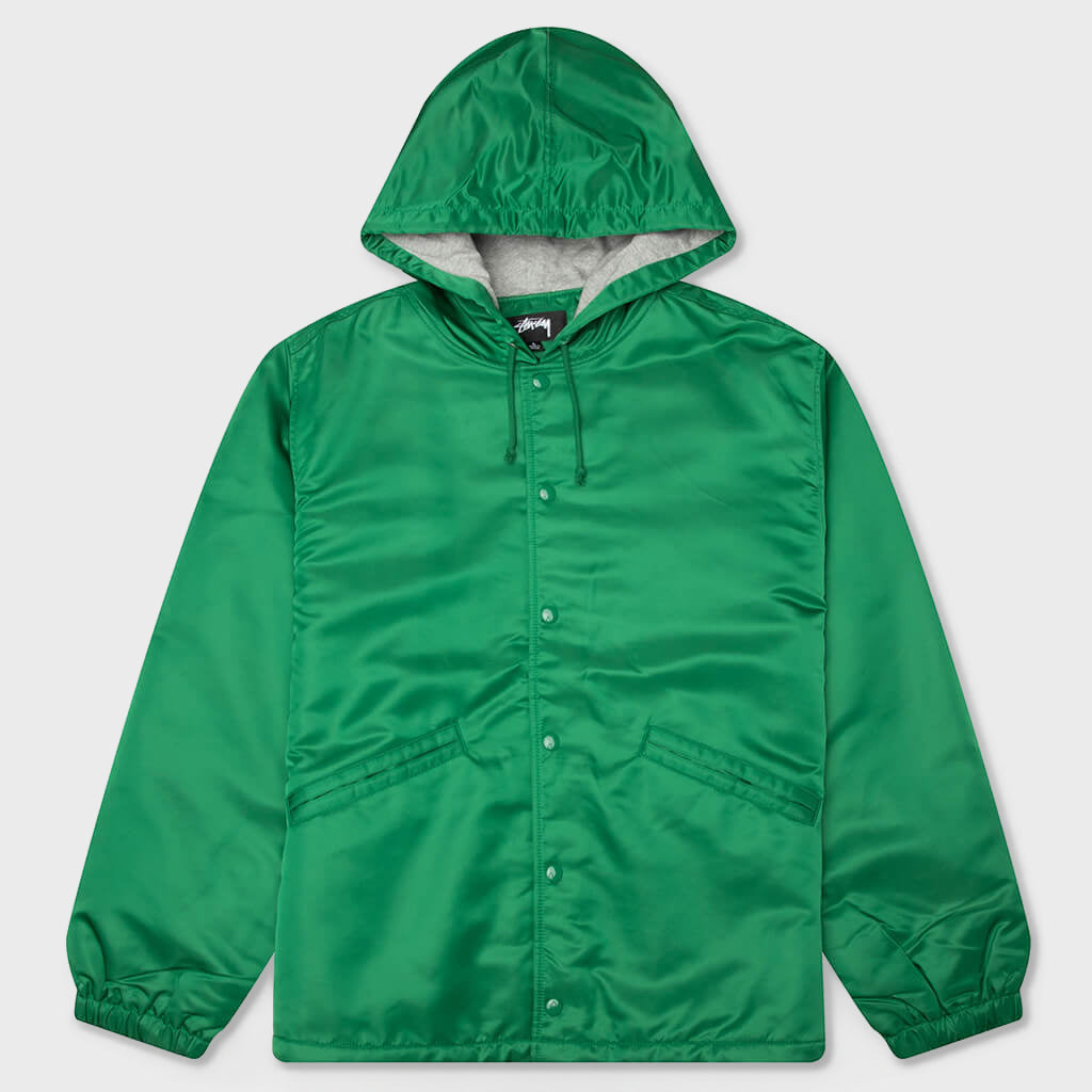 Hooded Coaches Jacket - Green