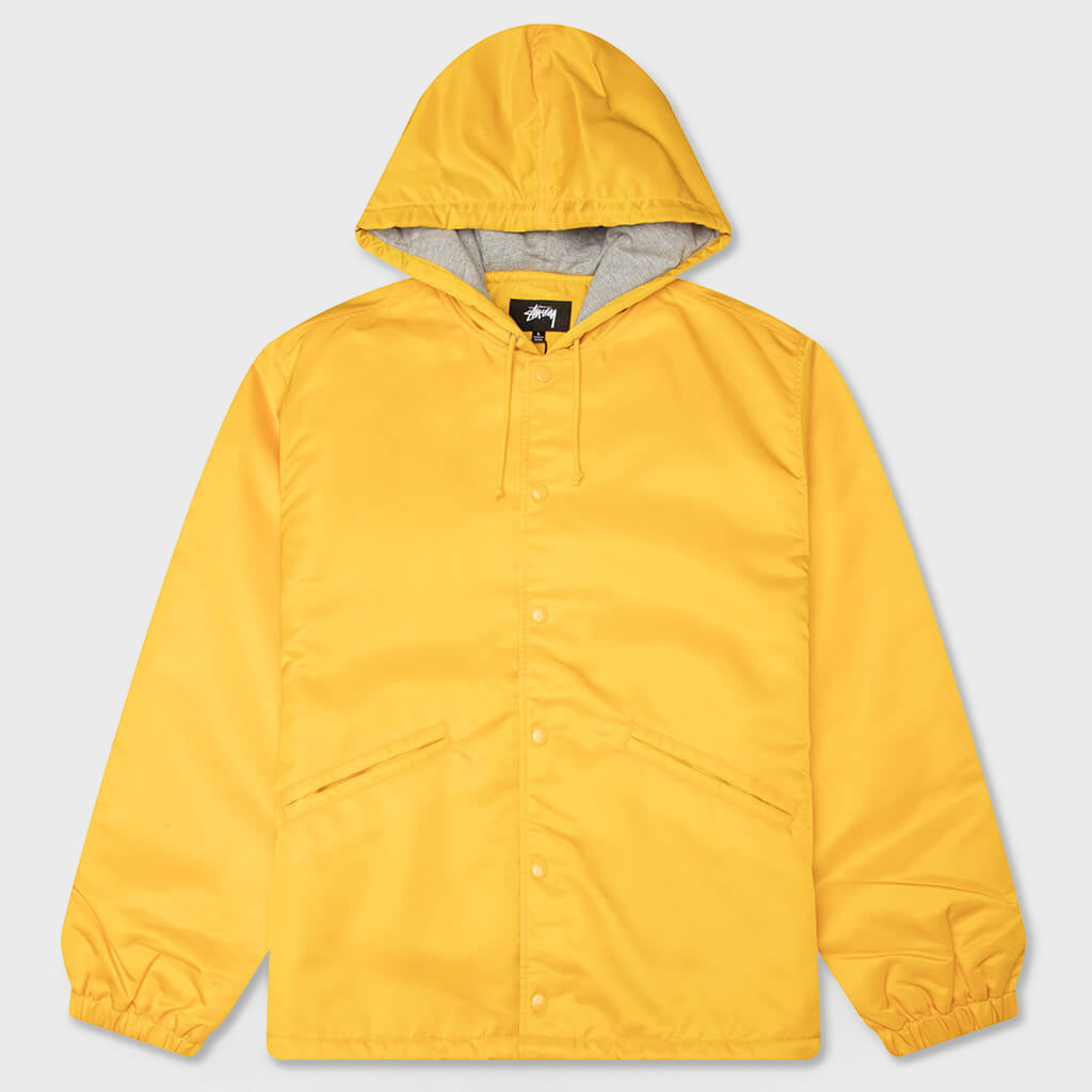 Hooded Coaches Jacket - Yellow
