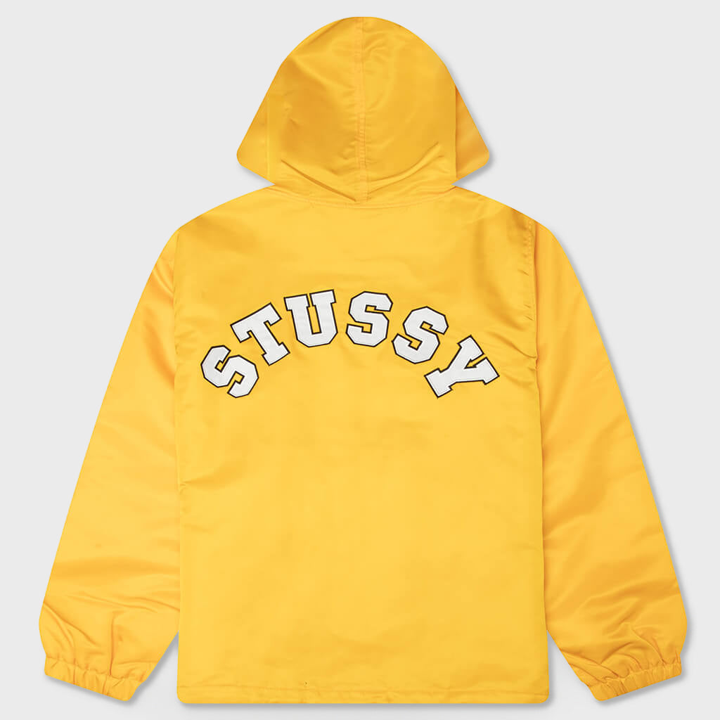 Hooded Coaches Jacket - Yellow
