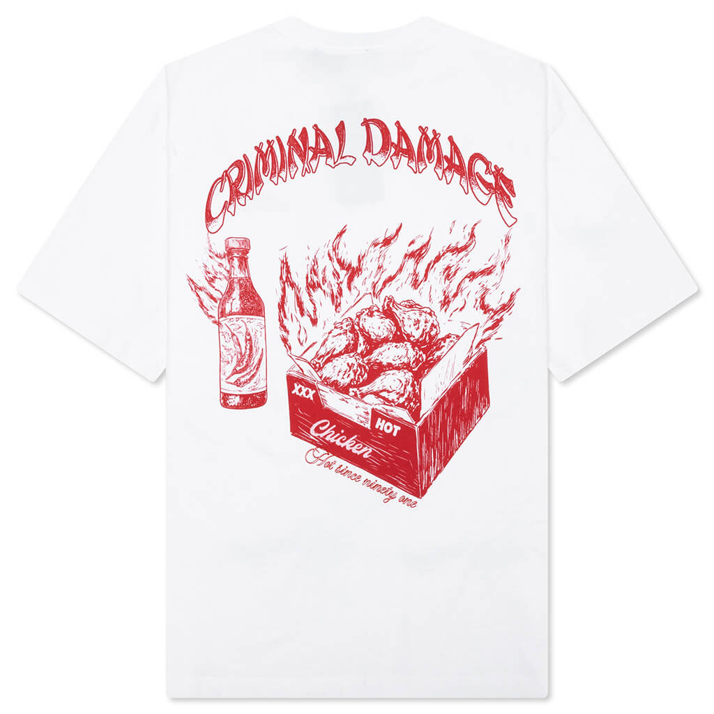 Hot Wings T-Shirt - Ecru/Red