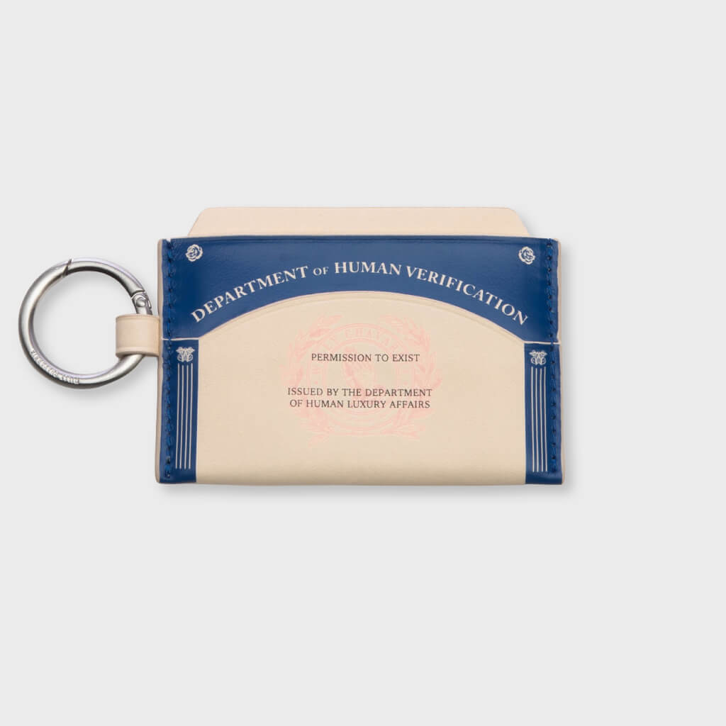 Human Verification Wallet - Royal Blue/White