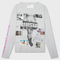 Hustlr White Rib L/S Tee - White