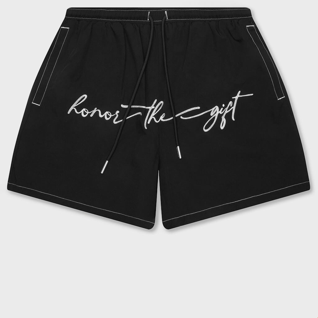 Hybrid Cursive 5" Trunk - Navy