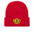 Rubber Knit Hat - Tango Red