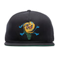Spin Cycle Snapback Hat - Black