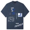 I'd Rather Tee - Vintage Blue