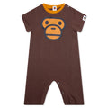 Infant's Milo Face Rompers - Brown