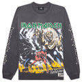 Number Of The Beast Long Sleeve T-Shirt - Sunfade Grey