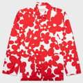 Red and White Dillies Print Jacket - Crimson