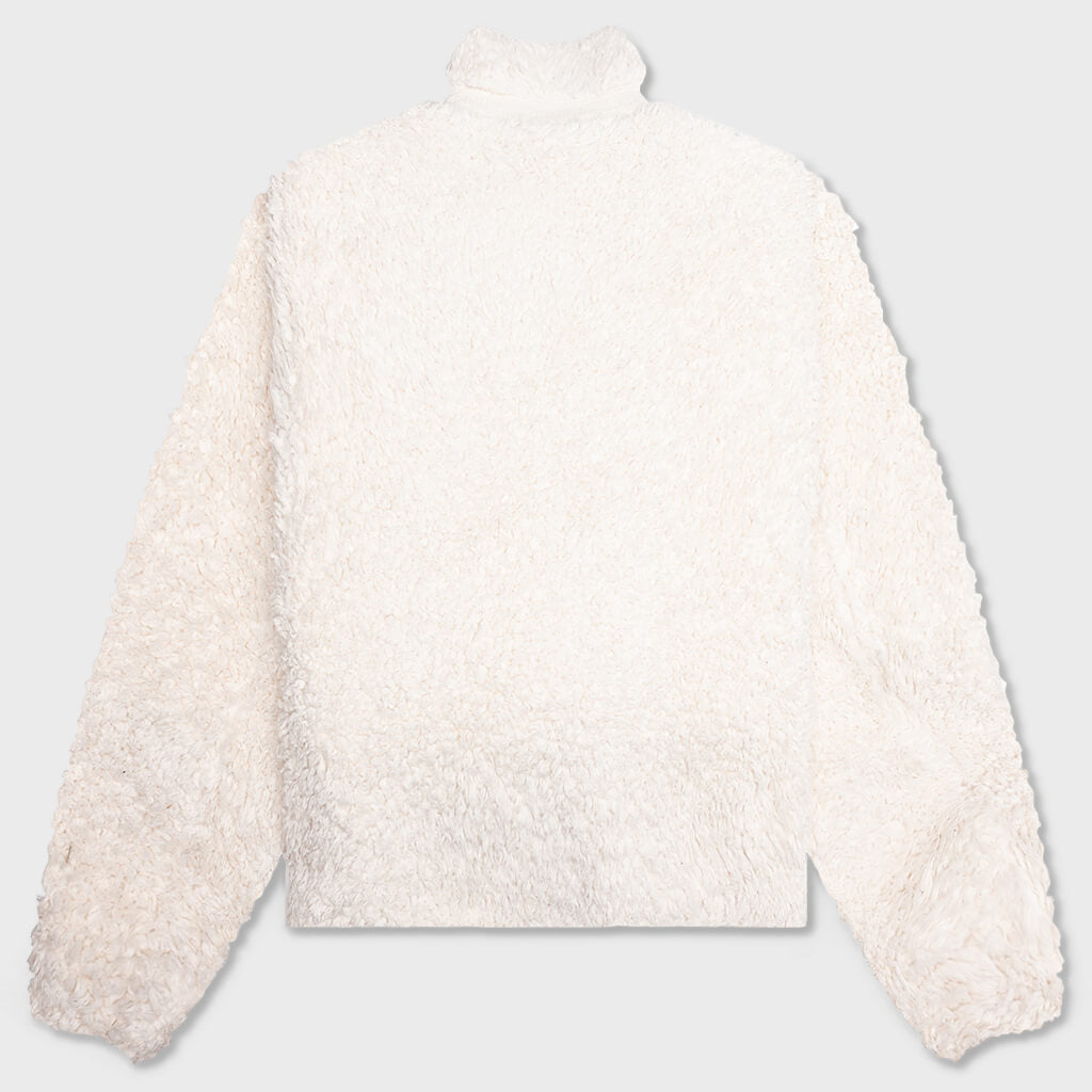 Cotton Fleece Jacket - Eggshell