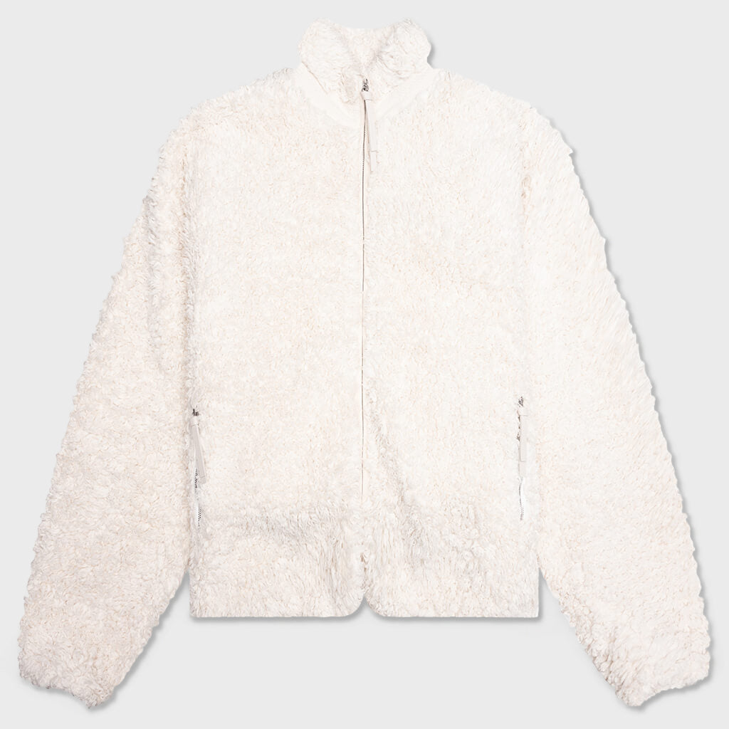 Cotton Fleece Jacket - Eggshell