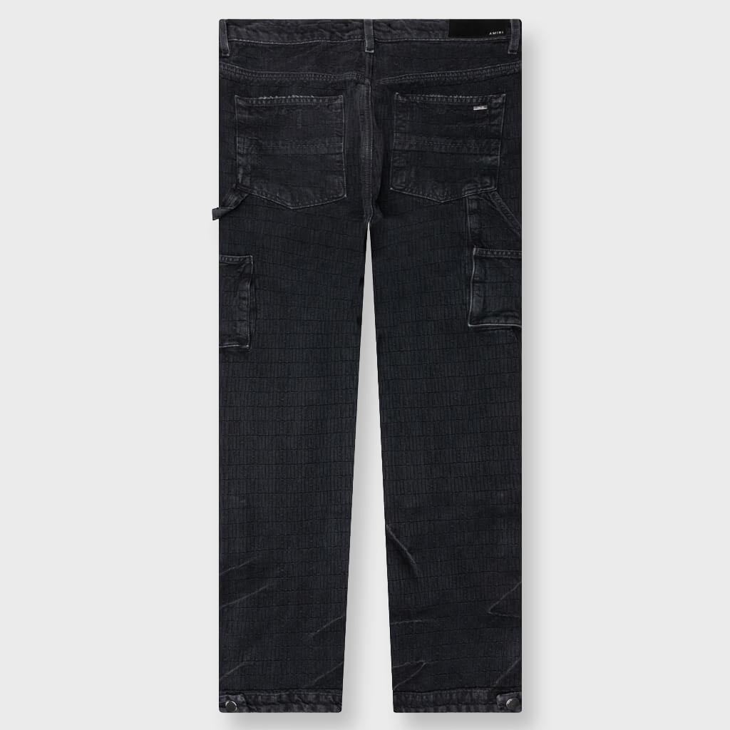 Jacquard Carpenter Jean - Faded Black