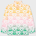 Jacquard Shacket - Gradient Flying Heart