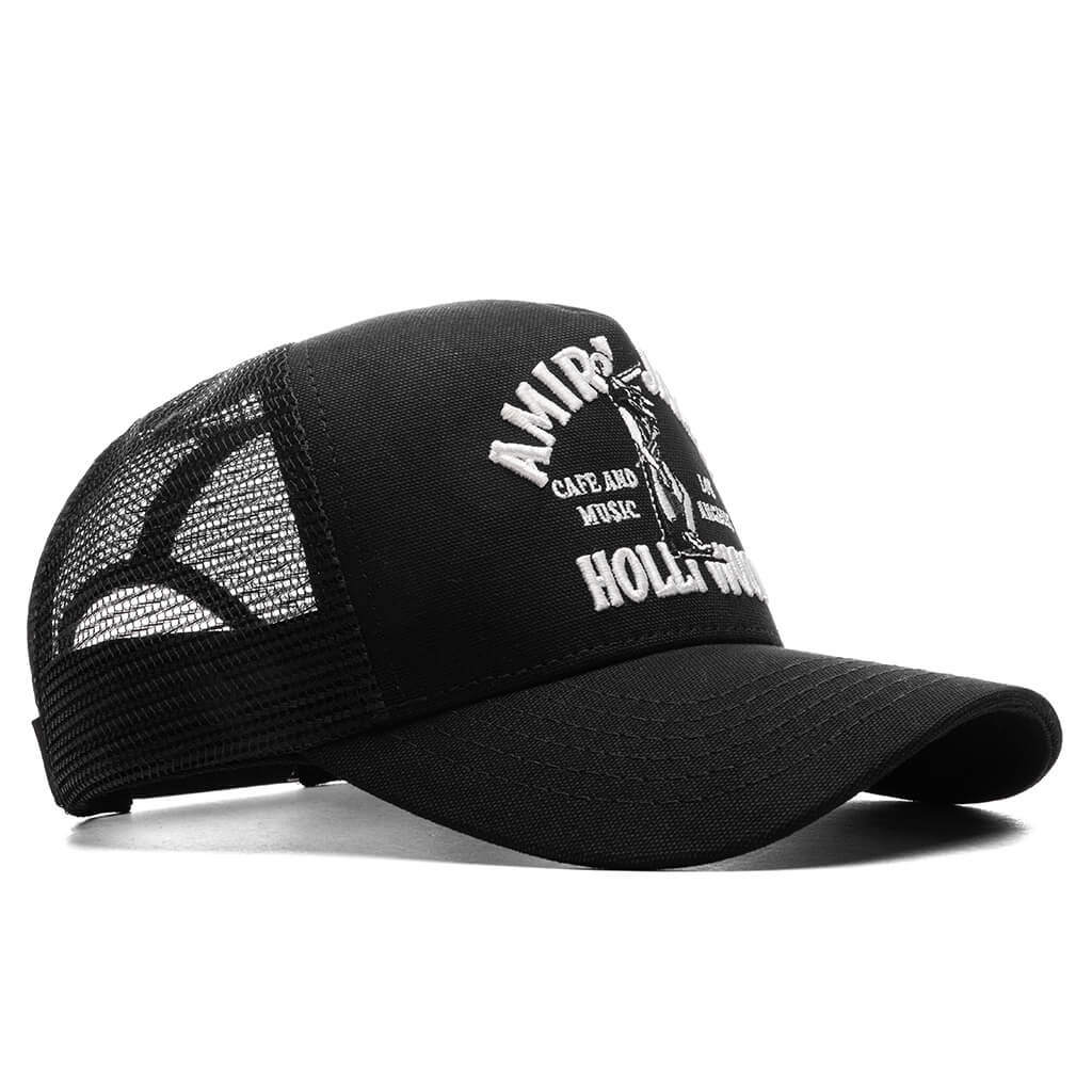 Jazz Wolf Trucker Hat - Black