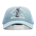 Jazz Wolf Trucker Hat - Dusty Blue