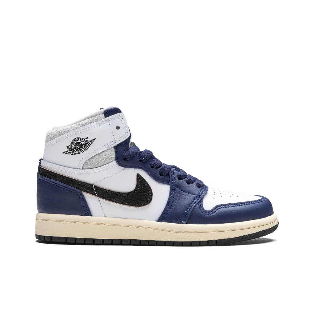 Air Jordan 1 Retro High OG 'Rare Air' (PS) - White/Black/Neutral Grey/Deep Royal Blue