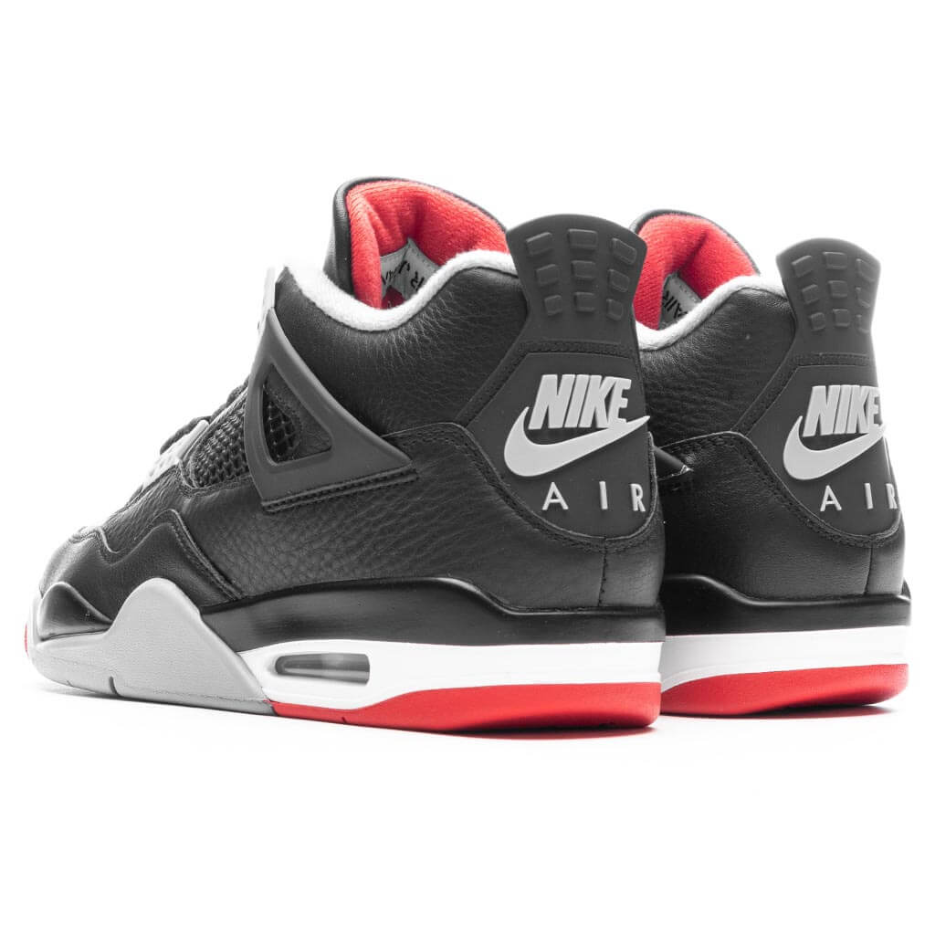 Air Jordan 4 Retro 'Bred Reimagined' - Black/Fire Red/Cement Grey