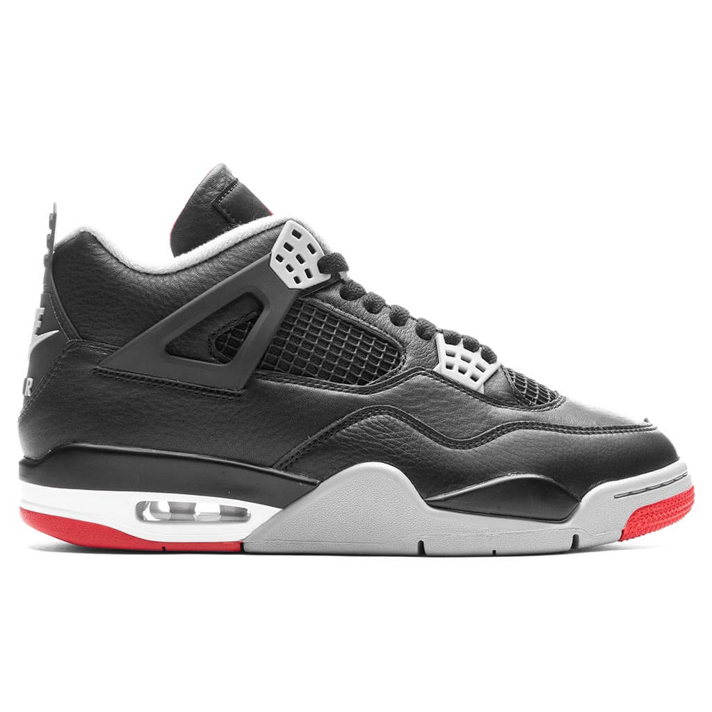 Air Jordan 4 Retro 'Bred Reimagined' - Black/Fire Red/Cement Grey
