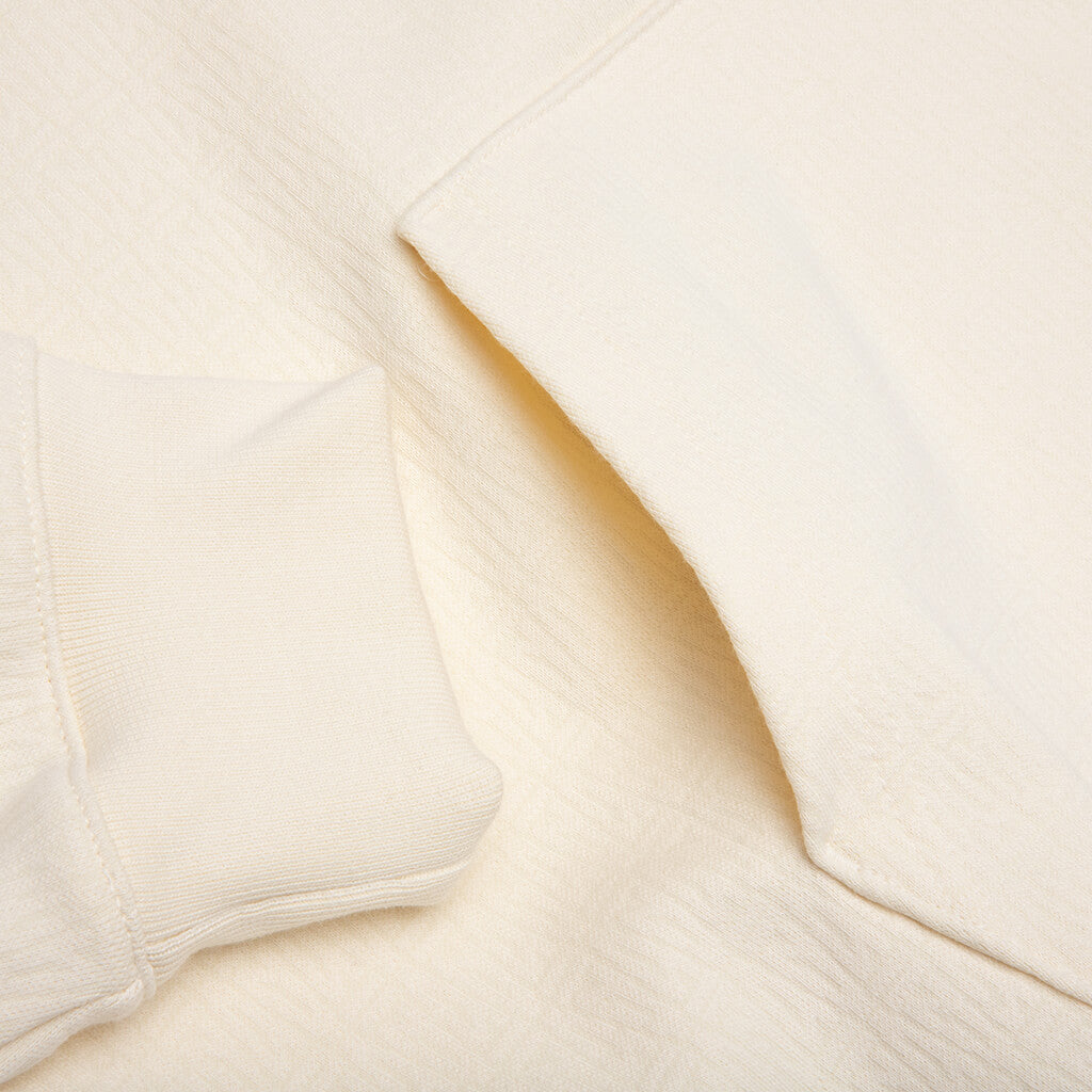 Jacquard Hoodie - Coconut Milk
