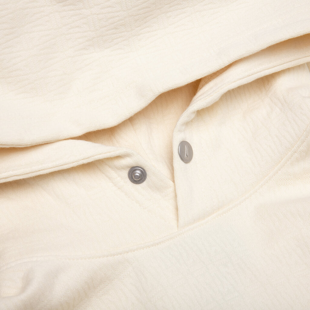 Jacquard Hoodie - Coconut Milk