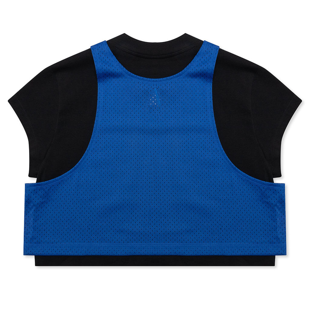 Women's Layered Top - Black/Game Royal