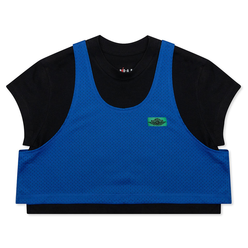 Women's Layered Top - Black/Game Royal