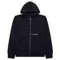 Full-Zip Fleece Hoodie - Black/University Red